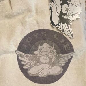 Boys Lie Terry Cream Pants Medium